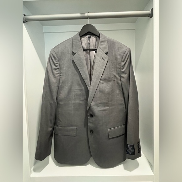 J. Crew Ludlow Slim-fit Suit Jacket Double Vent Loro Piana Wool Charcoal 44R NEW - Picture 6 of 17